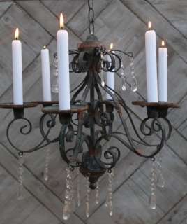 Kerzen Kronleuchter Lüster Lampe Landhaus Vintage Hängeleuchte 