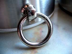 Edelstahl-Ring der "O" schwarz breit fetisch BDSM Schmuck15-23 mm 