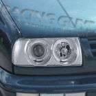 TITANIUM CHROME SMOKE HALO PROJECTOR HEAD LIGHT LAMP VW (Fits 1997 