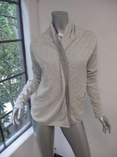 Splendid Light Gray/Double Lined Long Sleeve Draped SOFT Sweater XS 