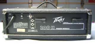 Vintage 1979 PEAVEY CENTURY Bass Module Amplifier Mdl 200 H Excellent 