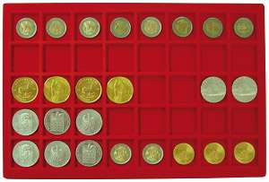 LINDNER Münzkoffer   Münzenkoffer 2329 mit 6 Tableaus  