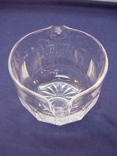 FINE ANTIQUE CUT GLASS TABLE WINE RINSER DOUBLE SPOUT  