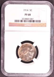 1914 BUFFALO 5C NGC PR 68  