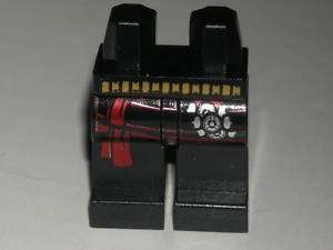 LEGO Black Minifig Hips Legs w/ Belt Sash Buckles 7573  