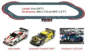 SCX Slot Car 132 Scale Digital Track Set GT #D10010 w/ 3 cars,Over 18 