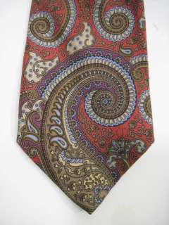 DUNHILL Mens Multi Colored Paisley Print Silk Tie  
