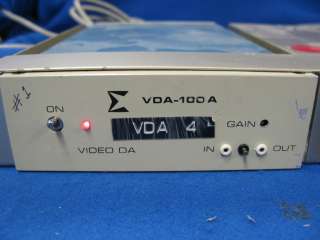    16 Video DA, Sigma VDA 100A Video DA & Sigma ADA 16 Audio DA  