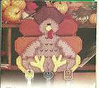 Turkey Gobbler Key Keeper Plastic Canvas pattern pages Thanksgiving 