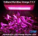  TriBand Pflanzenlampe LED 120W Rot Blau Orange7  1  1 