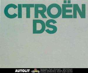 1973 Citroen DS DS23 Pallas Brochure Poster Dutch  