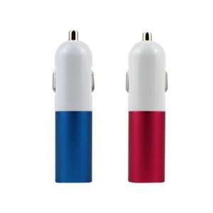  Mobilestyle Mini Usb Car Charger Multi Pack (Blue & Red 