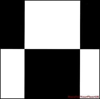 Black & White Chessboard Tile Vinyl Flooring Lino CHEAP  