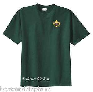 Boy Scout Green t shirt Class B shirt BSA emblem New  