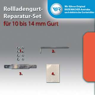 Rollo Rollladen Gurt Reparatur für 10 bis 14mm Gurtbreite  