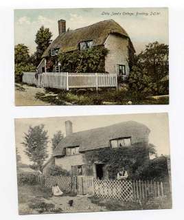 h1278  Isle Of Wight   Little Janes Cottage  Brading x2 c1907 