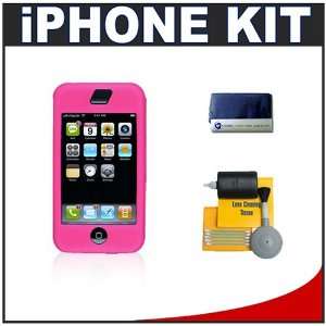  CTA Skin Case (Pink) + Accessory Kit for Apple iPhone  