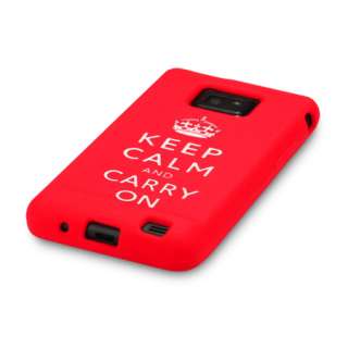 SAMSUNG GALAXY S2 I9100 KEEP CALM & CARRY ON CASE COVER  
