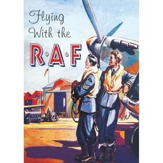 NEW FLYING WITH THE RAF RETRO POSTCARD OFFICIAL VINTAGE IMAGE ROBERT 