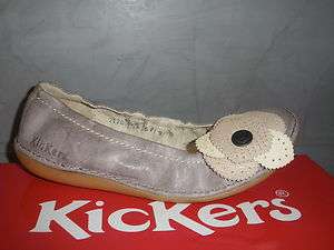   Chaussures Ballerines KICKERS Excella 35/36 taupe, NEUVES