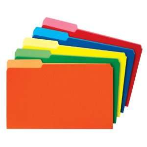  Globe Weis Colored File Folders, 1/3 Cut, Single Ply Tab 