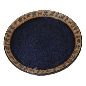  Mini Petroglyph Dinner Plate in Dark Blue Kitchen 