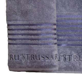 TOWELS TRUSSARDI BAGNO ASCIUGAMANI 5 pzi SPUGNA VIOLA  