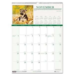  House of Doolittle 3651 Puppies Monthly Wall Calendar, 12 