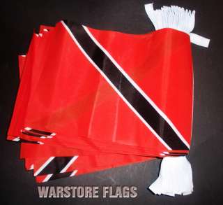 TRINIDAD AND TOBAGO BUNTING 9M FLAG CARIBBEAN FLAGS  
