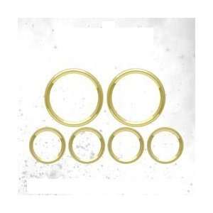  Aurora Instruments 17026 6 Gauge Gold Trim Ring Set 
