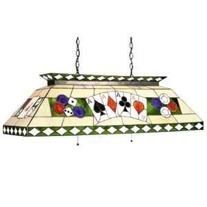   Themed Stained Glass Pool Table Light 