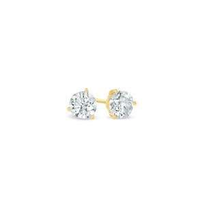 ZALES Diamond Solitaire Stud Earrings in 18K Gold (H I/SI1 SI2) 3/4 CT 