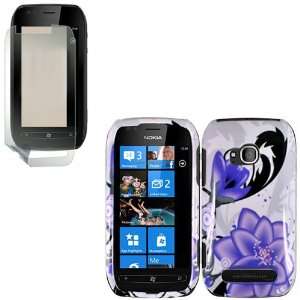  Brand Nokia Lumia 710 Combo Violet Lily Protective Case Faceplate 