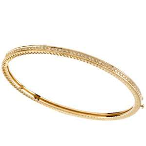  Gold Diamond Bangle Bracelet. 1/3 Ct Tw;P;Diamond Bangle Bracelet 