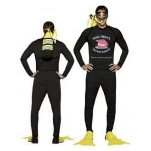   Diver Mike Hunts Diving School Mens Fancy Dress Costume Toys & Games