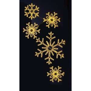   1546 WW Pole Decoration   Snowflake Array   Warm White   RL LED Lights