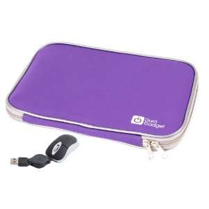  DURAGADGET Purple 14 Neoprene Laptop Zip Case With USB Mini 