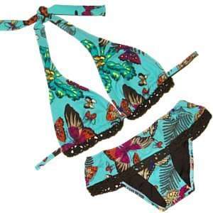  Submarine Butterfly Halter Bikini Swimsuit Girls Size 12 