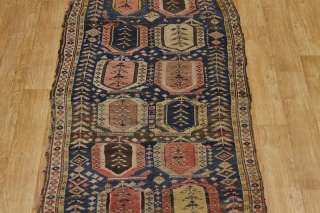   Antique Runner 4x12 Karabagh Turkish Oriental Area Rug Wool Carpet