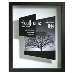  MCS 21120 Wood Float Frame in Black, 11 by 14