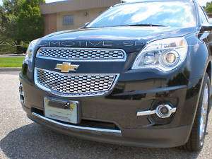 2010 2011 CHEVY EQUINOX 2PC CHROME ABS GRILLE GRILL OVERLAY  
