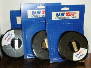 US tape 3 50 foot tape measures steel 3/8  