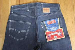 Vintage 50s Old Stock LEVIS Big E Husky Jeans 605 33 30  