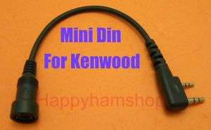 pin Mini Din Mini din plug adapter Kenwood radio 2pin  