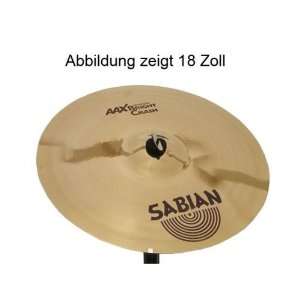  Sabian 16in Bright Crash Aax Cymbal Brilliant Medium Thin 