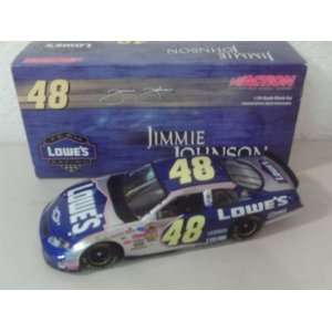  Jimmie Johnson #48 Team Lowes Racing Monte Carlo 1/24 Scale Diecast 