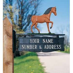 Address Post Sign for Ornament   Two Line Patio, Lawn 