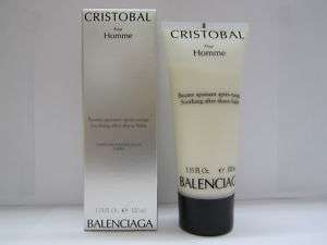 CRISTOBAl Pour Homme Balenciaga Aftershave Balm 3.33 oz  