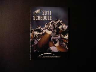 Philadelphia Eagles 2011 NFL pocket schedule  