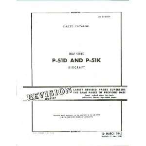   Aviation P 51 DK Aircraft Parts Manual North American Aviation Books